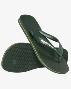 Havaianas Brasil Logo verde militare