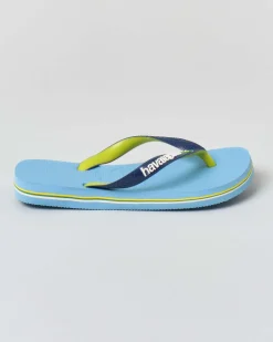 Havaianas Brasil Mix azzurra con fascetta verde e blu