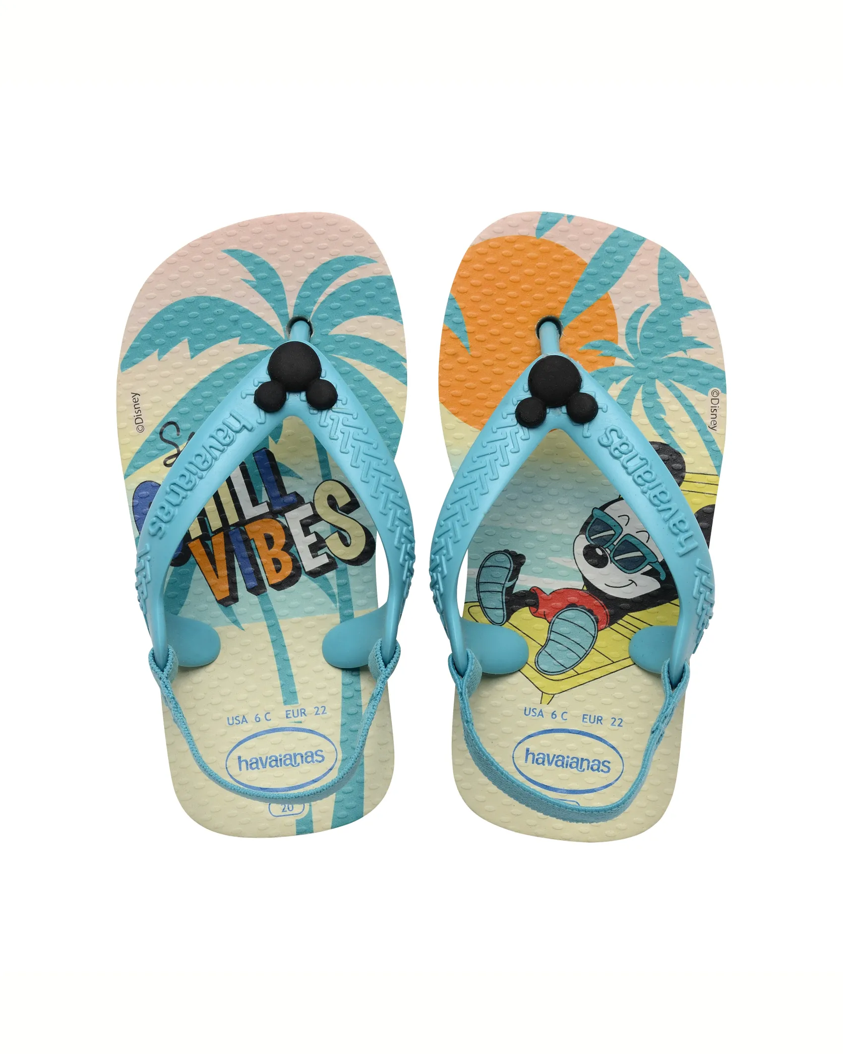 Havaianas Kids Disney Classics azzurra con stampa grafica Topolino