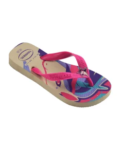 Havaianas Kids Fantasy con stampa unicorno e cinturino fucsia