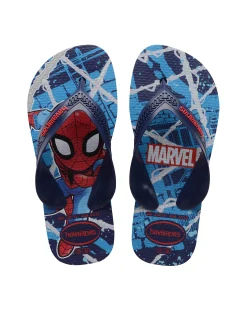 Havaianas Kids Max Marvel azzurra con stampa Spider-man