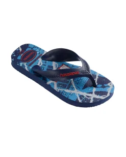 Havaianas Kids Max Marvel azzurra con stampa Spider-man