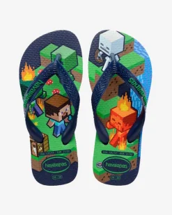 Havaianas Kids Minecraft blu e verde