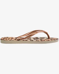 Havaianas Slim Animals animalier bronzo e nero