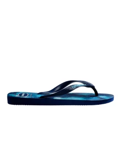 Havaianas Top Camu blu con logo azzurro