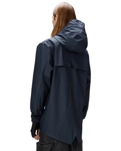 Impermeabile a eskimo Fishtail Jacket Rains blu in tessuto tecnico