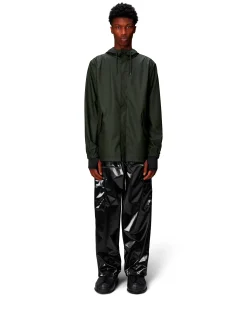 Impermeabile a eskimo Fishtail Jacket Rains verde militare in tessuto tecnico