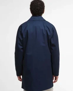 Impermeabile Barbour Lorden blu in misto cotone