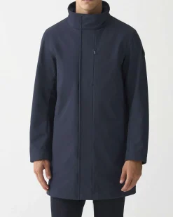 Impermeabile Colmar Originals blu in softshell con fodera in pile