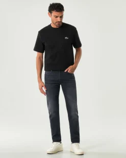 Jeans 517 Roy Roger's slim-fit in cotone stretch lavaggio Blackwood nero stone washed