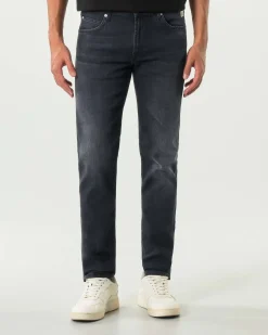 Jeans 517 Roy Roger's slim-fit in cotone stretch lavaggio Blackwood nero stone washed