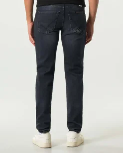 Jeans 517 Roy Roger's slim-fit in cotone stretch lavaggio Blackwood nero stone washed