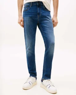 Jeans Austin Tommy Jeans slim tapered fit in cotone stretch lavaggio medio stone washed