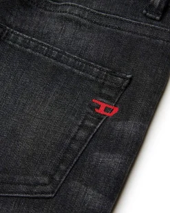 Jeans Diesel D-Viker lavaggio nero stone washed regular fit