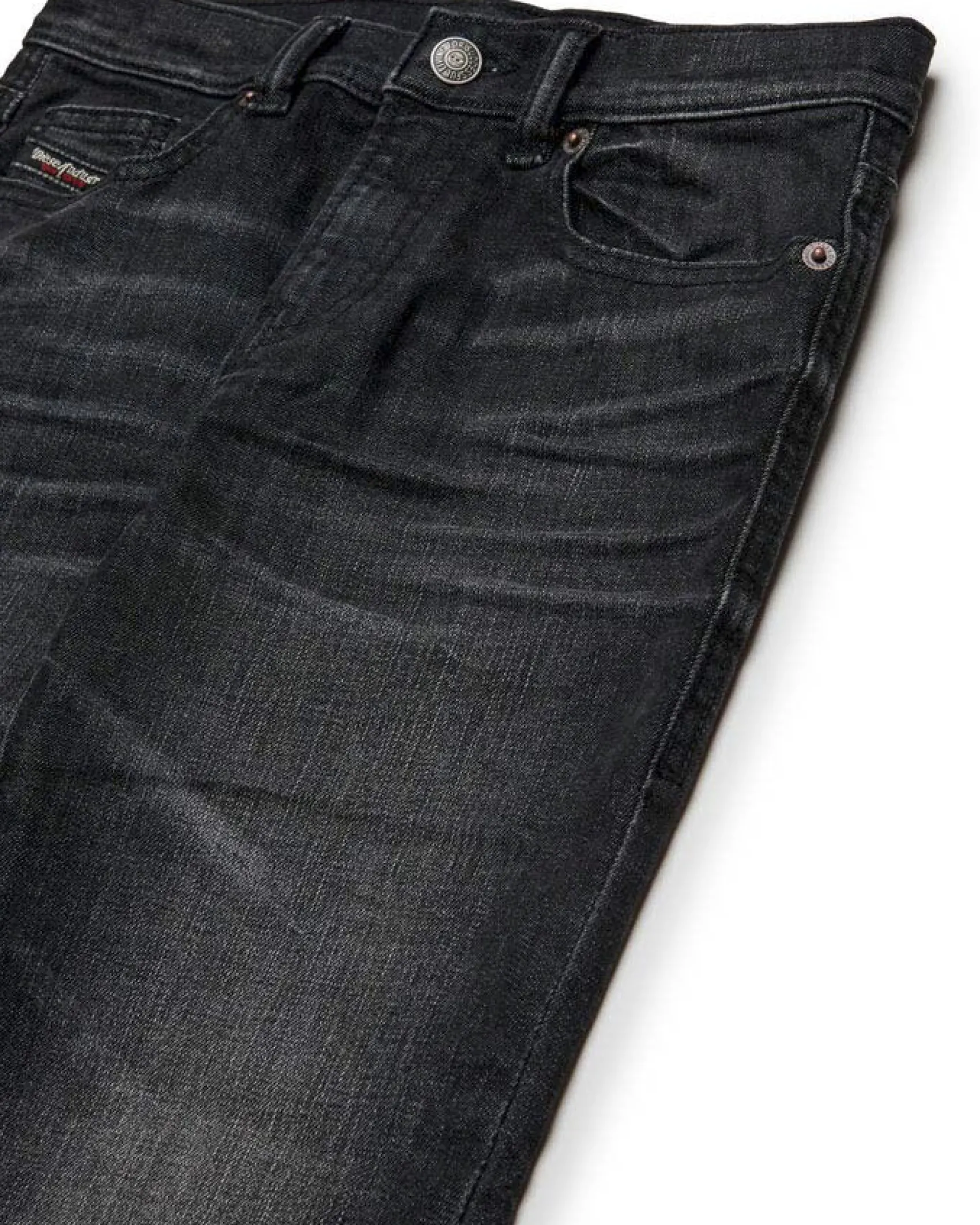 Jeans Diesel D-Viker lavaggio nero stone washed regular fit