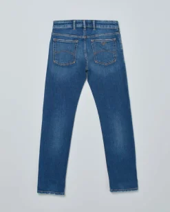 Jeans Emporio Armani a lavaggio medio stone washed regular-fit in cotone stretch