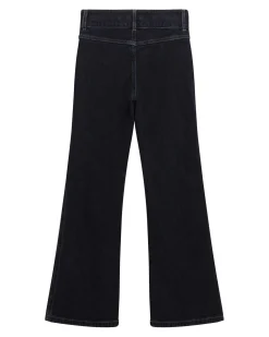 Jeans flare Guess blu scuro in cotone stretch con taschine