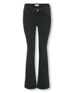Jeans flare Kids Only nero in cotone stretch