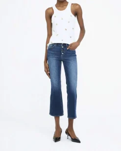 Jeans flare Liu Jo Jeans blu medium wash in denim con spalmature