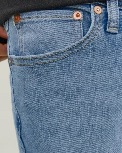 Jeans Jack & Jones Liam skinny a vita bassa in cotone stretch lavaggio chiaro super stone washed