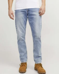 Jeans Jack & Jones relaxed-fit a vita alta in puro cotone lavaggio chiaro bleached