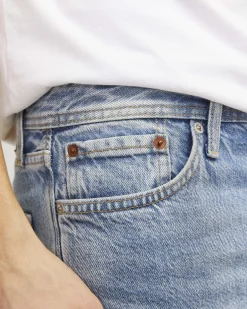 Jeans Jack & Jones relaxed-fit a vita alta in puro cotone lavaggio chiaro bleached