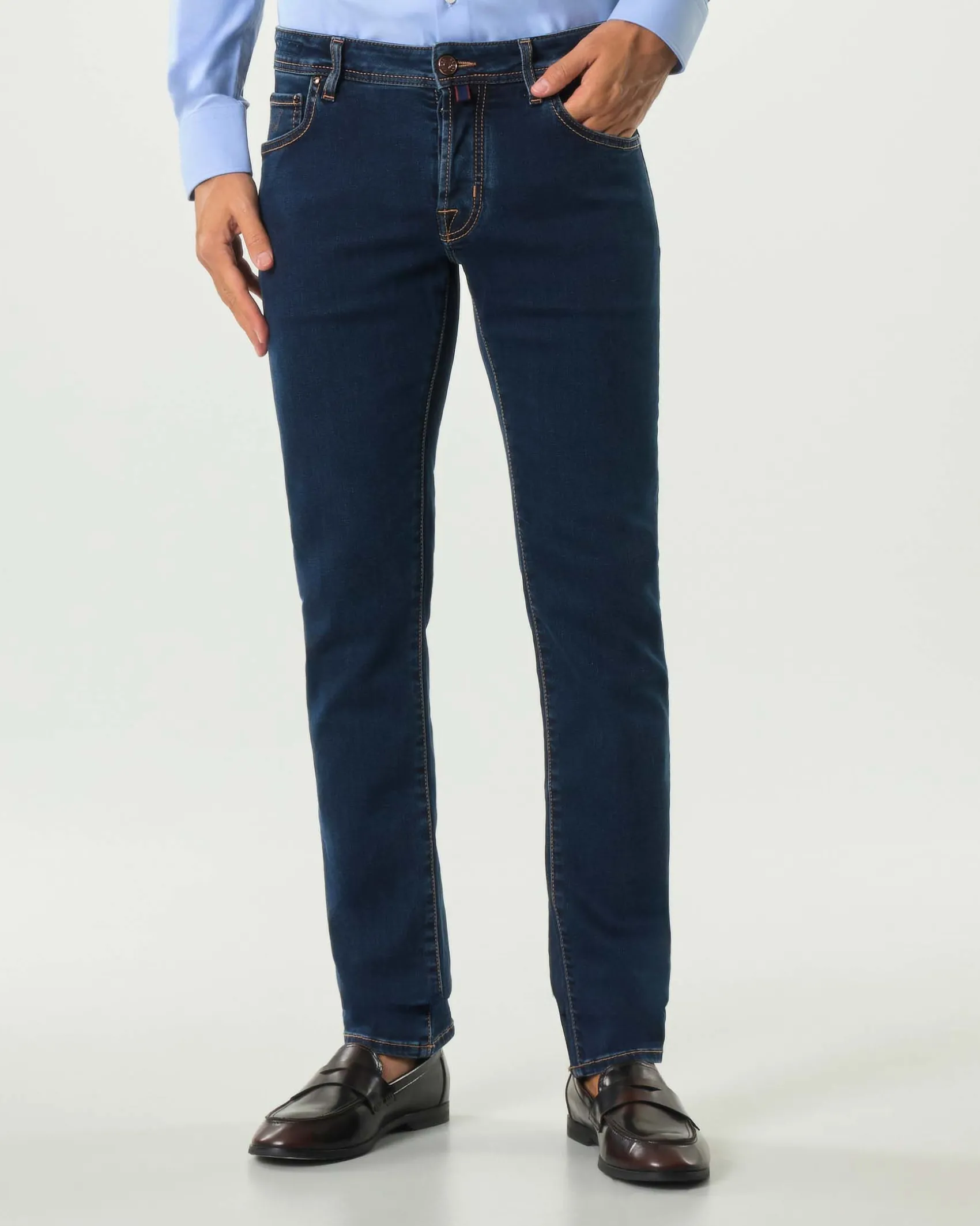 Jeans Jacob Cohen Nick slim-fit in cotone stretch lavaggio blu scuro