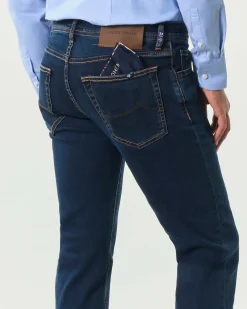 Jeans Jacob Cohen Nick slim-fit in cotone stretch lavaggio blu scuro