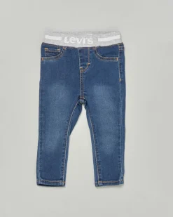 Jeans Levi's in misto cotone stretch con elastico grigio in vita porta logo