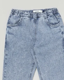 Jeans Lil' Atelier mom fit a lavaggio chiaro stone washed marmorizzato