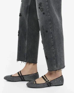 Jeans Liu Jo Jeans nero in cotone con dettagli in rilievo