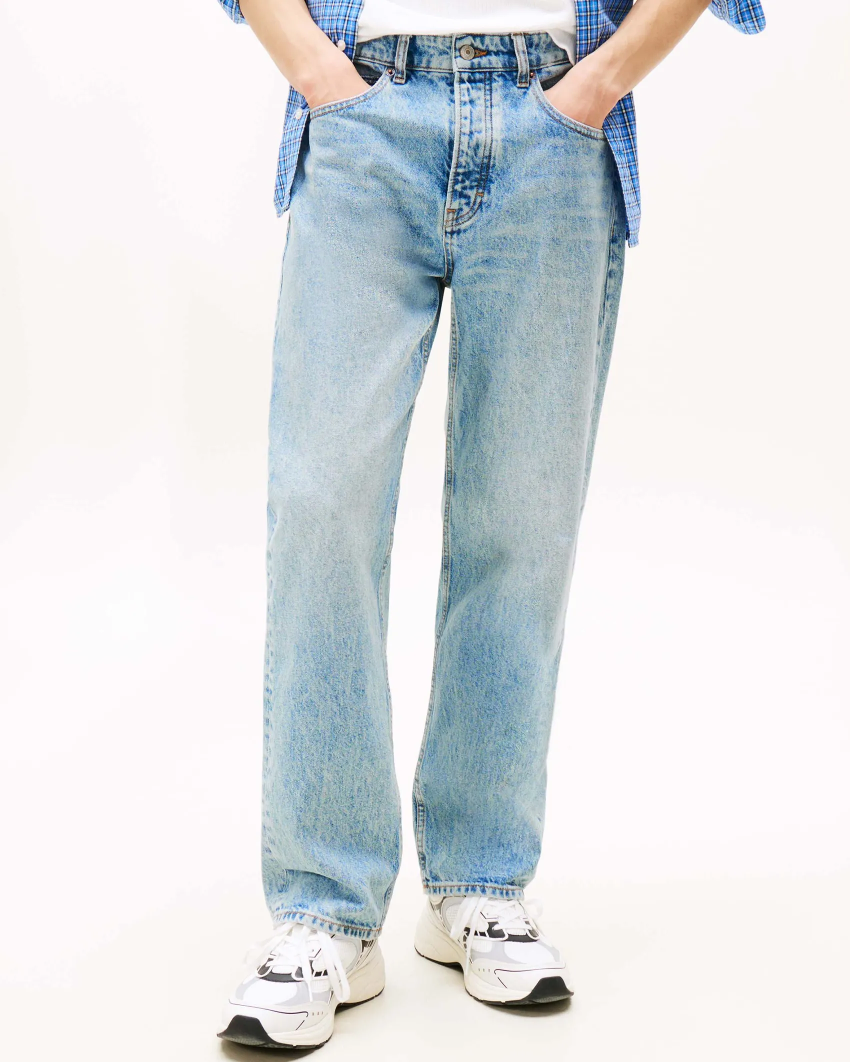 Jeans Otis Tommy Jeans regular-fit in puro cotone lavaggio chiaro super stone washed