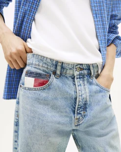 Jeans Otis Tommy Jeans regular-fit in puro cotone lavaggio chiaro super stone washed