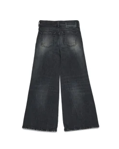 Jeans palazzo Diesel lavaggio grigio stone washed