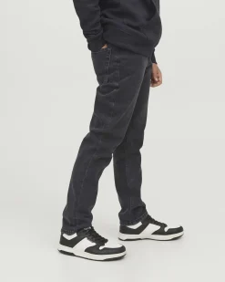 Jeans regular fit Jack & Jones nero in puro cotone