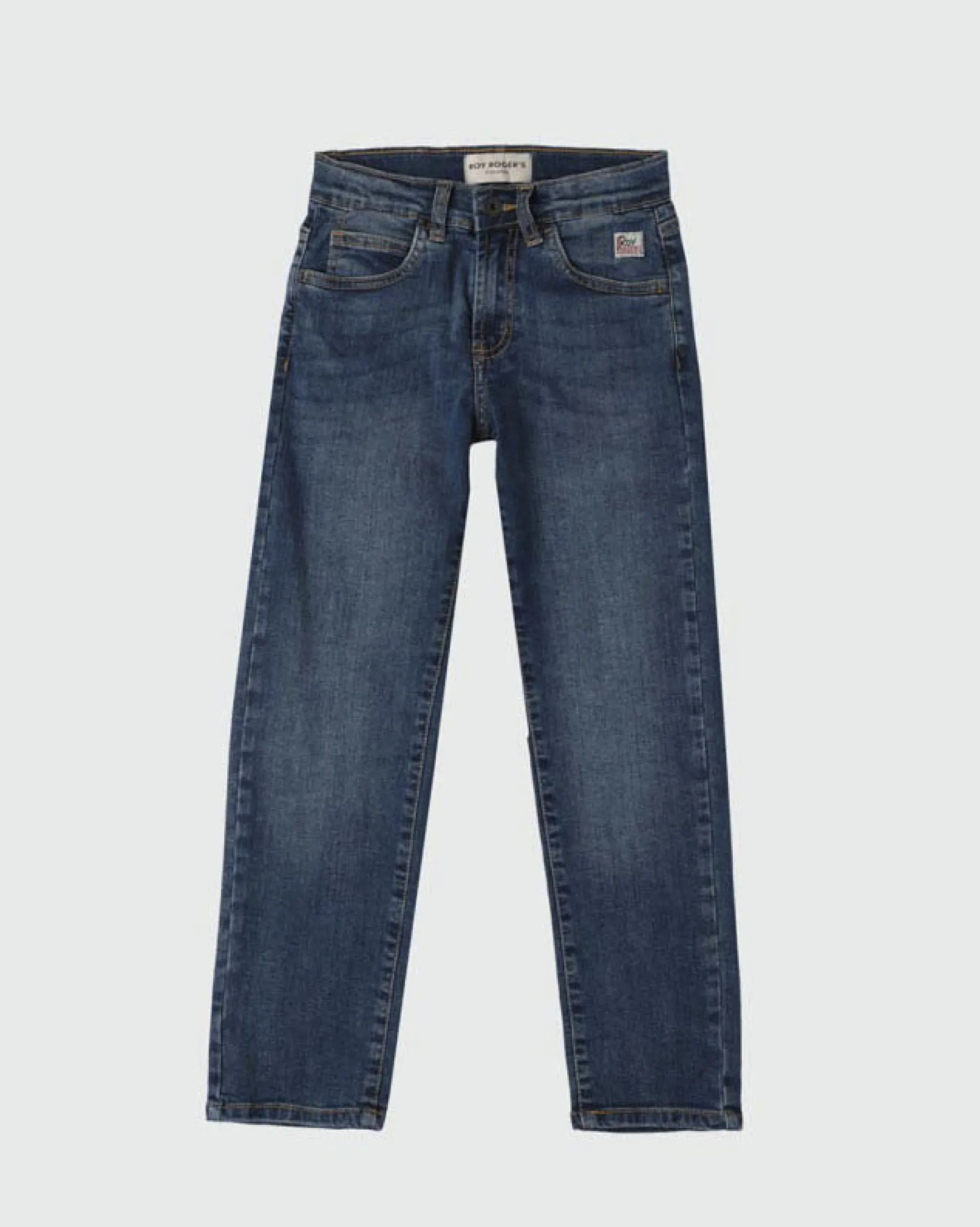 Jeans regular Roy Roger's lavaggio blu scuro stone washed