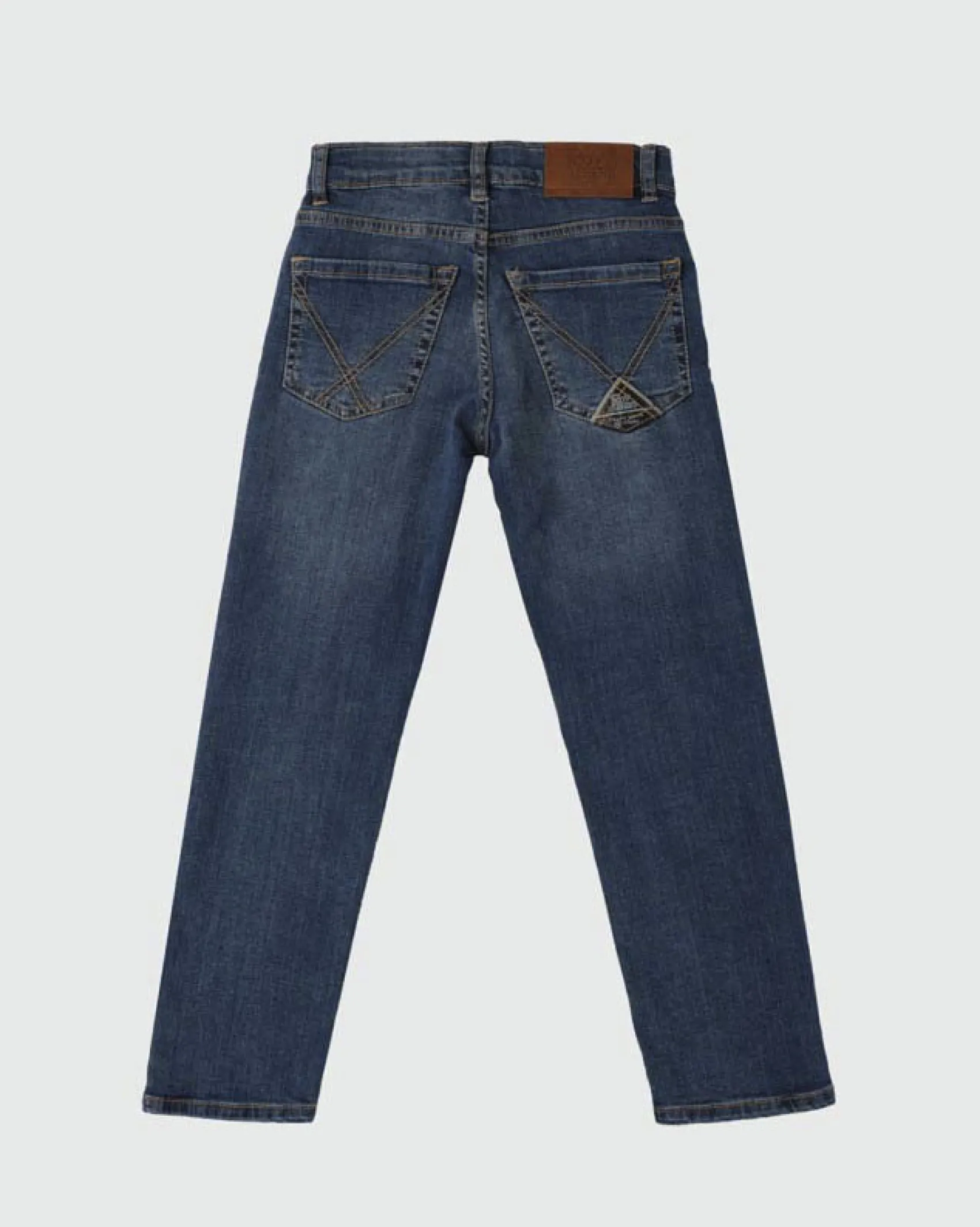Jeans regular Roy Roger's lavaggio blu scuro stone washed