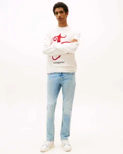 Jeans Scanton Tommy Jeans slim-fit in cotone stretch lavaggio chiaro bleach washed