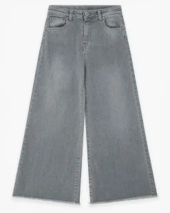 Jeans wide leg Dixie lavaggio grigio stone washed