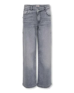 Jeans wide leg Kids Only grigio con maxi tasche