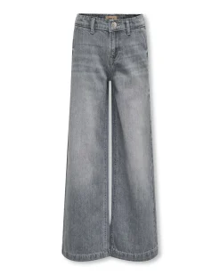 Jeans wide leg Kids Only grigio stone washed