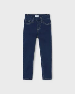 Jeggins Mayoral blu scuro in cotone stretch