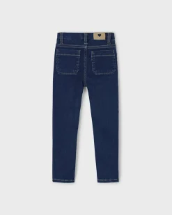 Jeggins Mayoral blu scuro in cotone stretch