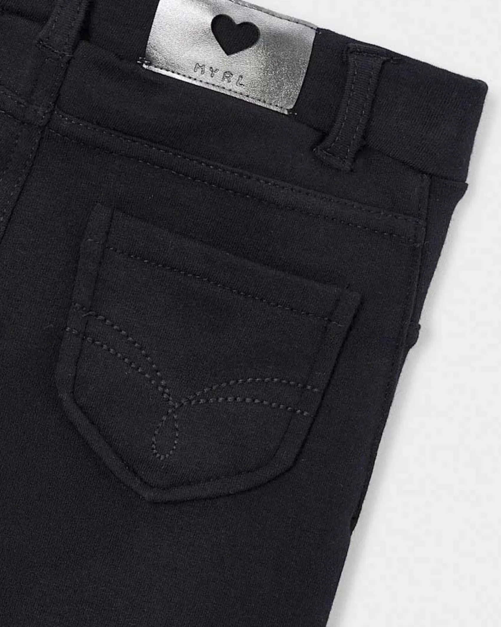Jeggins Mayoral nero in cotone stretch