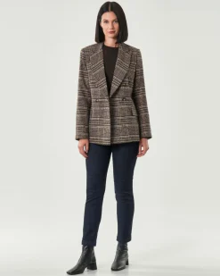 Jens blu tramato Hlo! dalla linea slim in cotone stretch