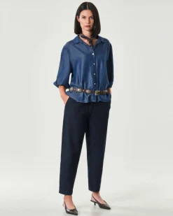 Jens blu tramato Hlo! dalla linea slim in cotone stretch