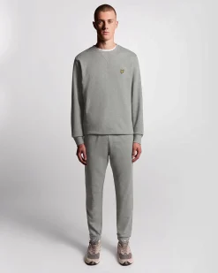 Jogger Lyle & Scott grigio in felpa di puro cotone