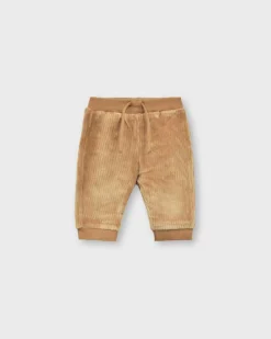 Jogger Mayoral color caramello in velluto a costine