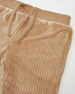 Jogger Mayoral color caramello in velluto a costine