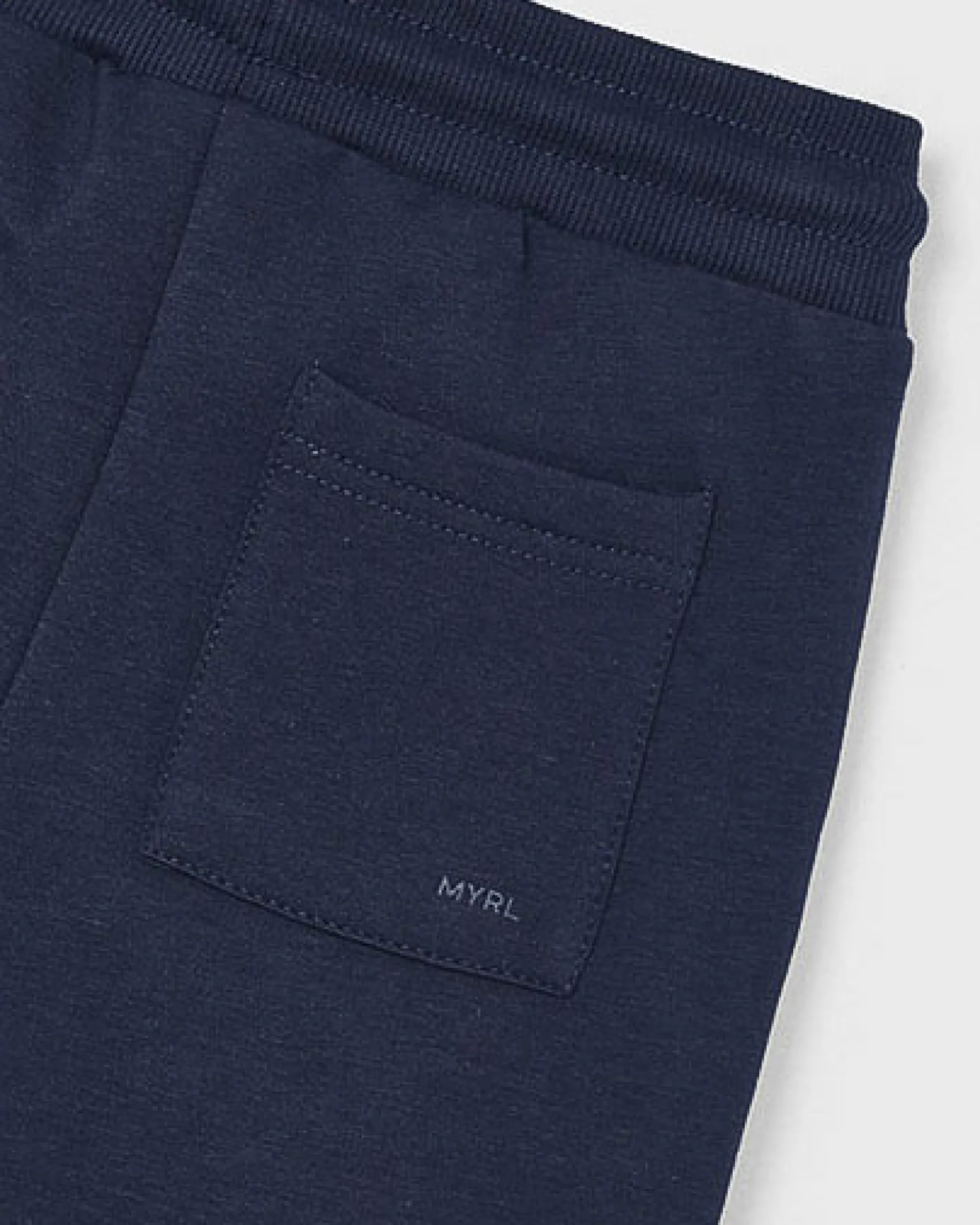 Jogger Mayoral in felpa di cotone blu con coulisse